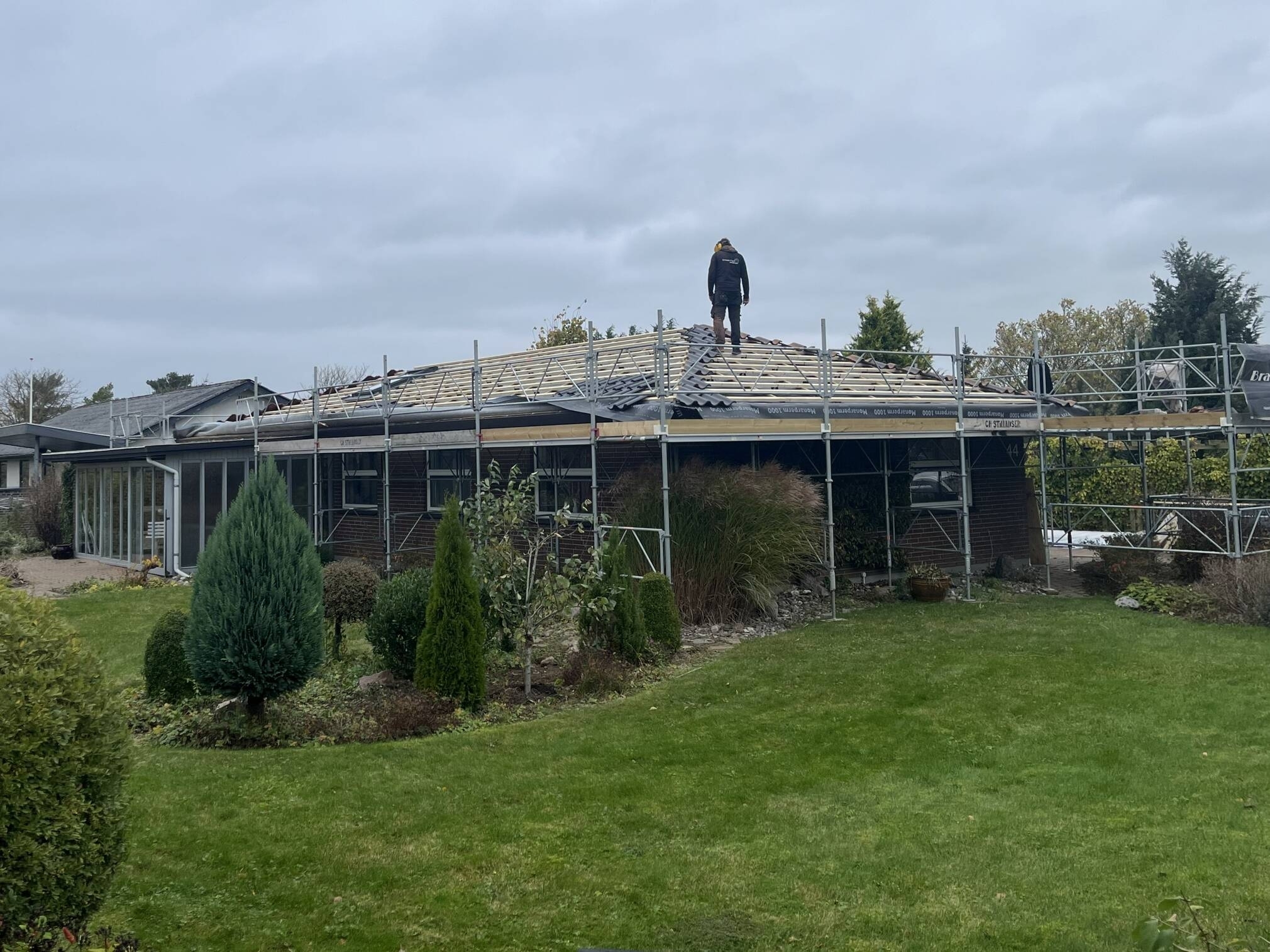 Nyt tag udført af tømrer i Fredericia